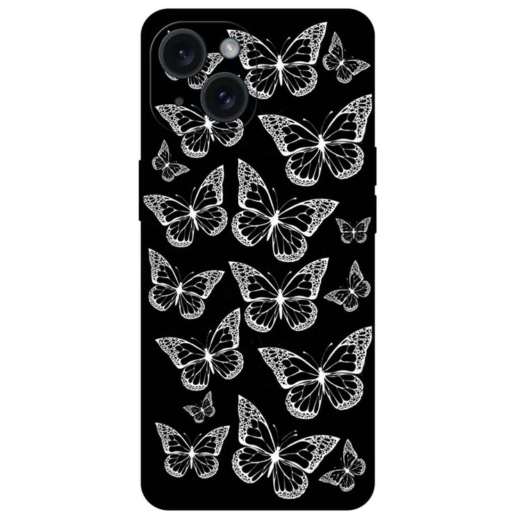 کاور مگافون طرح پروانه مدل 7244 مناسب برای گوشی موبایل اپل iPhone 15 Plus