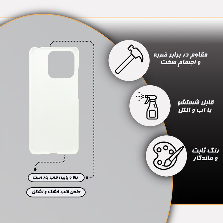 کاور گارد قاب مدل هنری مناسب برای گوشی موبایل شیائومی Redmi 12C / Poco C55