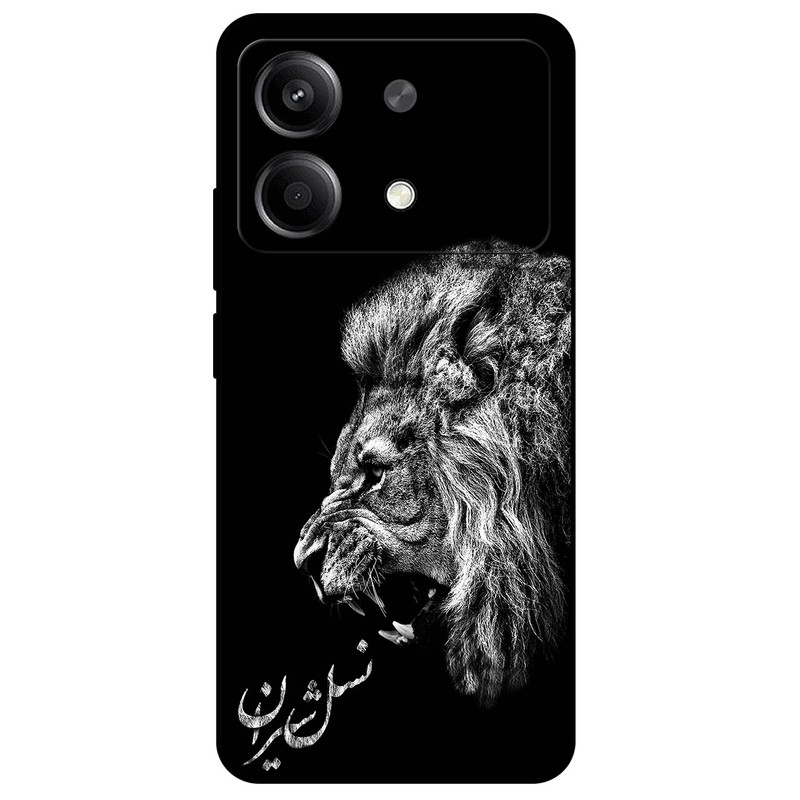 کاور مگافون طرح شیر مدل 1866 مناسب برای گوشی موبایل شیائومی Redmi Note 13R Pro