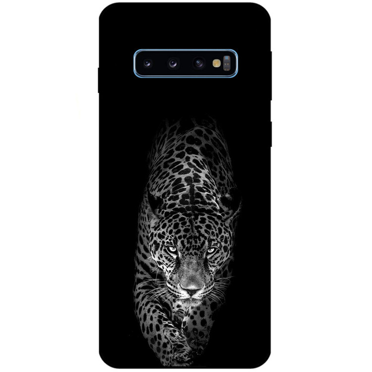 کاور مگافون طرح پلنگ مدل 1879 مناسب برای گوشی موبایل سامسونگ Galaxy S10
