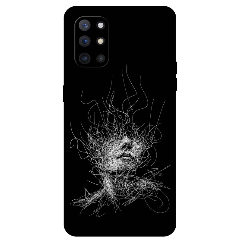 کاور مگافون طرح اسکچ صورت مدل 7423 مناسب برای گوشی موبایل وان پلاس 8T 4G / 5G
