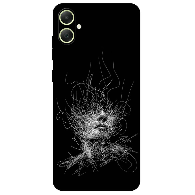 کاور مگافون طرح اسکچ صورت مدل 7423 مناسب برای گوشی موبایل سامسونگ Galaxy A05
