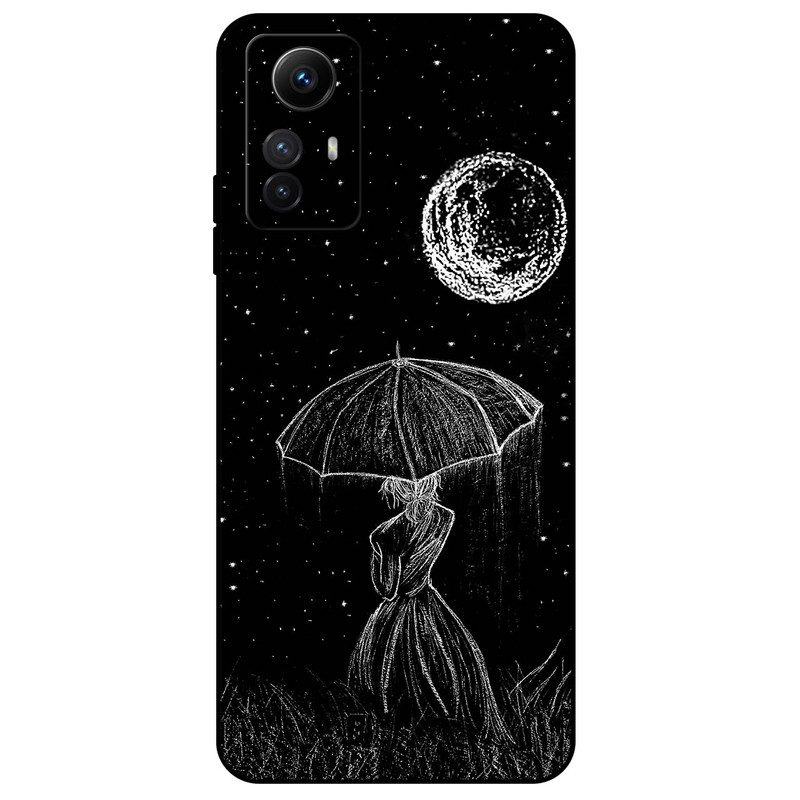 کاور مگافون طرح دختر و ماه مدل 1369 مناسب برای گوشی موبایل شیائومی Redmi Note 12s