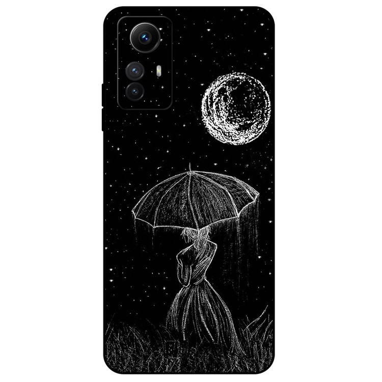 کاور مگافون طرح دختر و ماه مدل 1369 مناسب برای گوشی موبایل شیائومی Redmi Note 12s