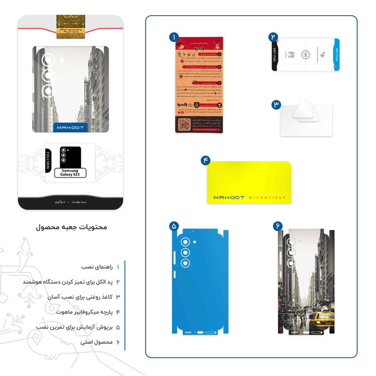 برچسب پوششی ماهوت مدل New_York_City-FullSkin مناسب برای گوشی موبایل سامسونگ Galaxy S23