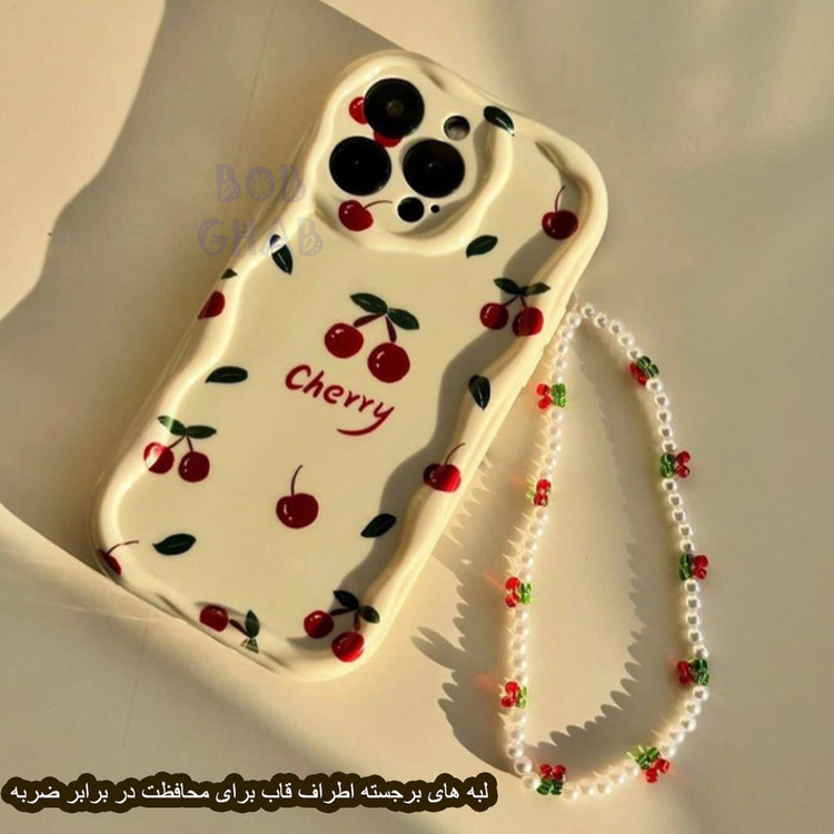 کاور باب قاب مدل ALBB مناسب برای گوشی موبایل اپل iPhone 15 Pro به همراه بند آویز