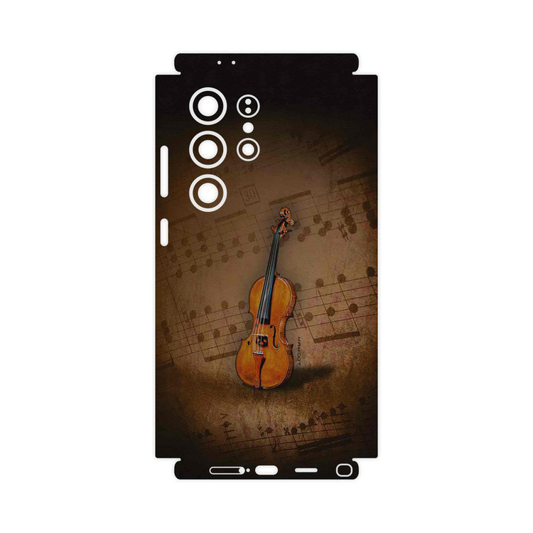 برچسب پوششی ماهوت مدل Violin_Instrument-FullSkin مناسب برای گوشی موبایل سامسونگ Galaxy S24 Ultra
