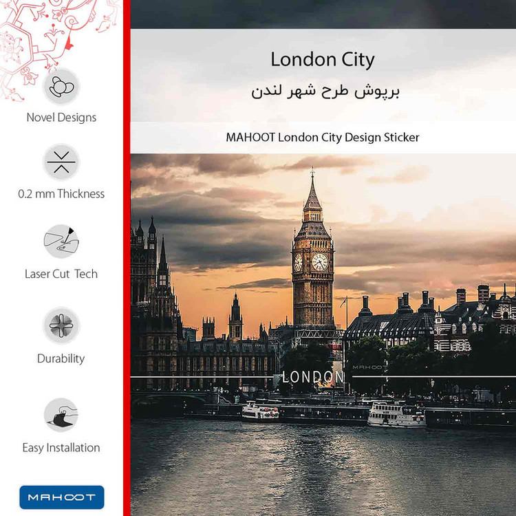 برچسب پوششی ماهوت مدل London_City-FullSkin مناسب برای گوشی موبایل شیائومی Poco M6 Pro 4G