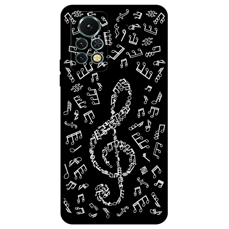 کاور مگافون طرح نوت موسیقی مدل 1370 مناسب برای گوشی موبایل اینفینیکس Note 11s
