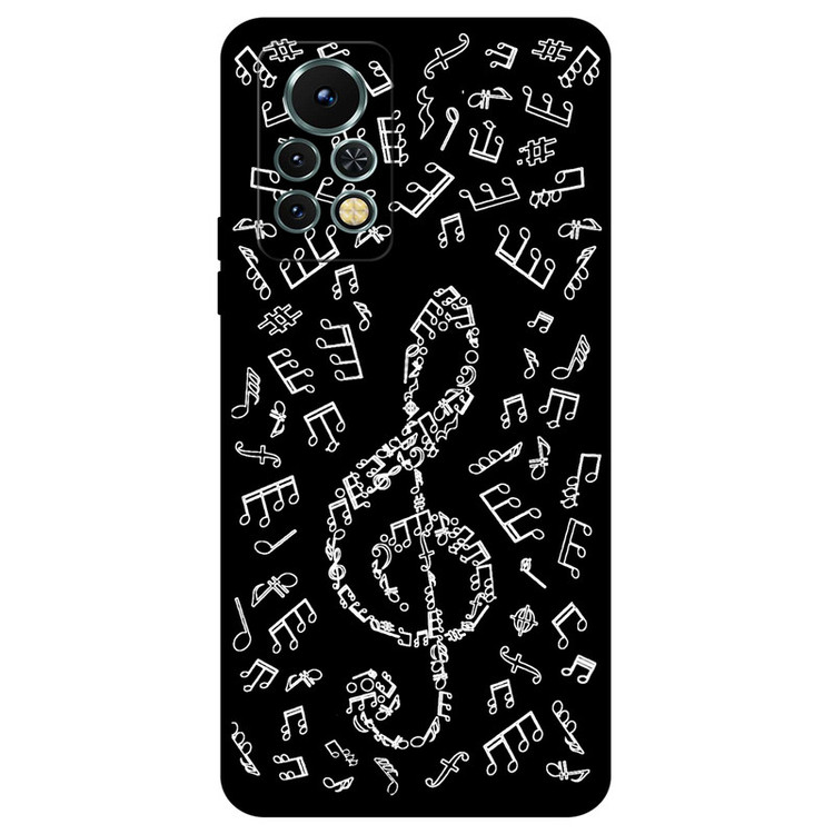 کاور مگافون طرح نوت موسیقی مدل 1370 مناسب برای گوشی موبایل اینفینیکس Note 11s
