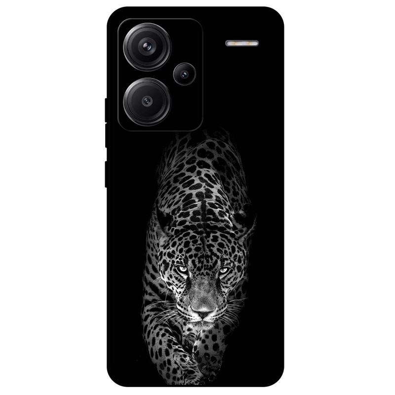 کاور مگافون طرح پلنگ مدل 1879 مناسب برای گوشی موبایل شیائومی Redmi Note 13 Pro Plus 5G