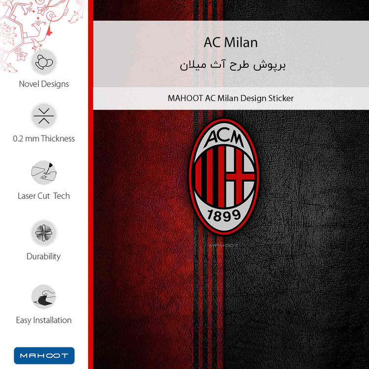 برچسب پوششی ماهوت مدل AC_Milan-FullSkin مناسب برای گوشی موبایل شیائومی Poco F5