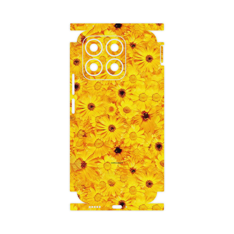 برچسب پوششی ماهوت مدل Yellow_Flower-FullSkin مناسب برای گوشی موبایل آنر X8b