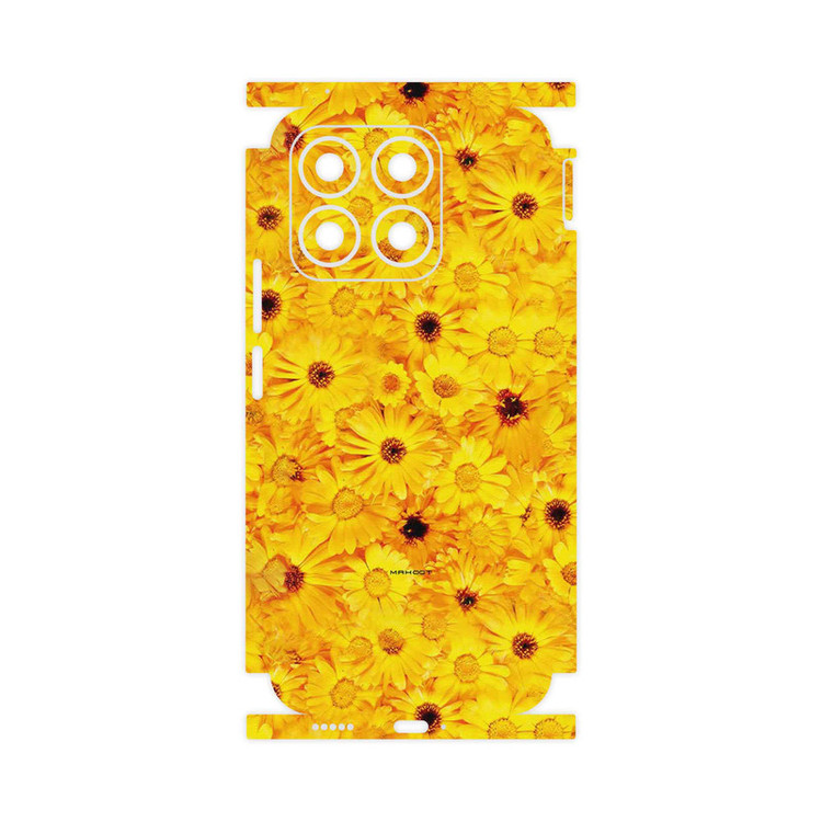 برچسب پوششی ماهوت مدل Yellow_Flower-FullSkin مناسب برای گوشی موبایل آنر X8b