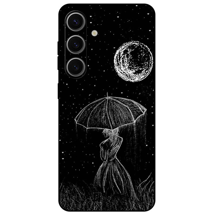 کاور مگافون طرح دختر و ماه مدل 1369 مناسب برای گوشی موبایل سامسونگ Galaxy S24