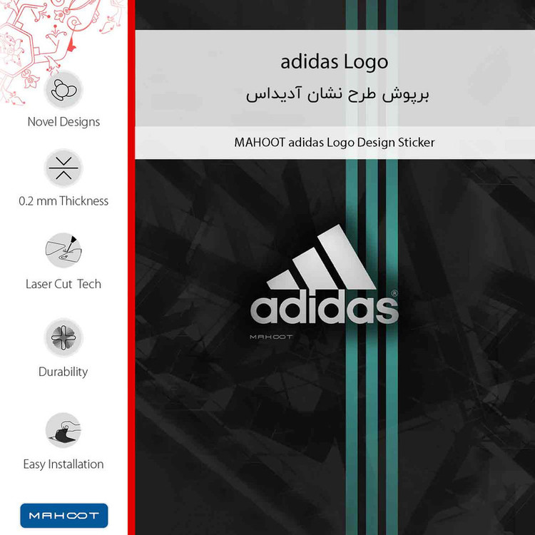 برچسب پوششی ماهوت مدل adidas_Logo-FullSkin مناسب برای گوشی موبایل اپل iPhone 14 Pro Max