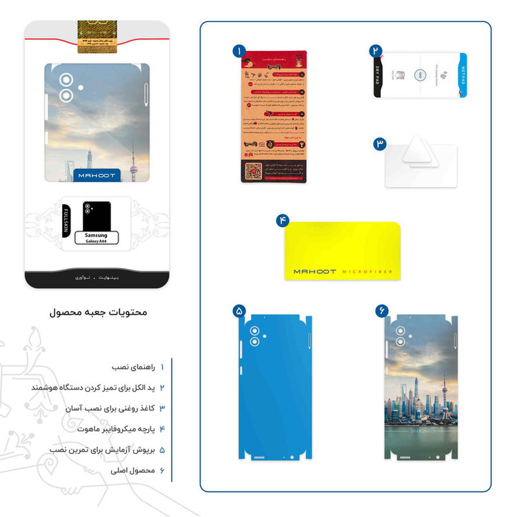 برچسب پوششی ماهوت مدل Shanghai_City-FullSkin مناسب برای گوشی موبایل سامسونگ Galaxy A04