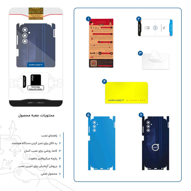 برچسب پوششی ماهوت مدل Volvo-FullSkin مناسب برای گوشی موبایل سامسونگ Galaxy M13 (India)