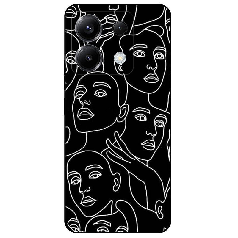 کاور مگافون طرح دخترانه مدل 7762 مناسب برای گوشی موبایل شیائومی Redmi Note 13 Pro 5G