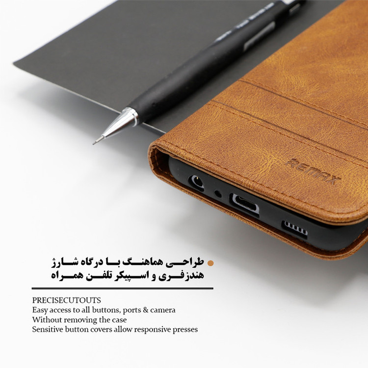 کیف کلاسوری گرین گارد مدل GGFox مناسب برای گوشی موبایل سامسونگ Galaxy J7 Pro به همراه بندآویز