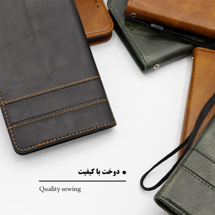 کیف کلاسوری گرین گارد مدل GGFox مناسب برای گوشی موبایل سامسونگ Galaxy J7 Pro به همراه بندآویز