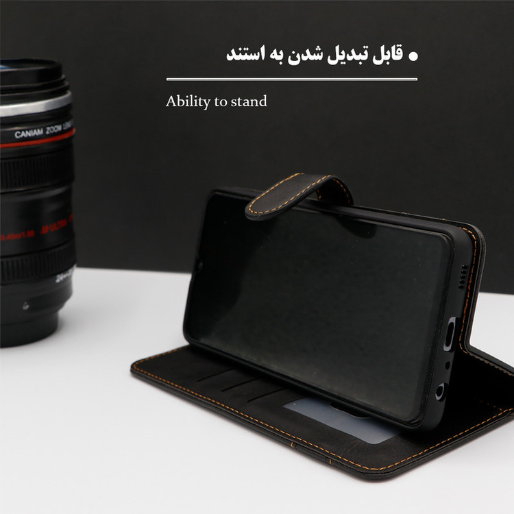 کیف کلاسوری گرین گارد مدل GGFox مناسب برای گوشی موبایل سامسونگ Galaxy J7 Pro به همراه بندآویز