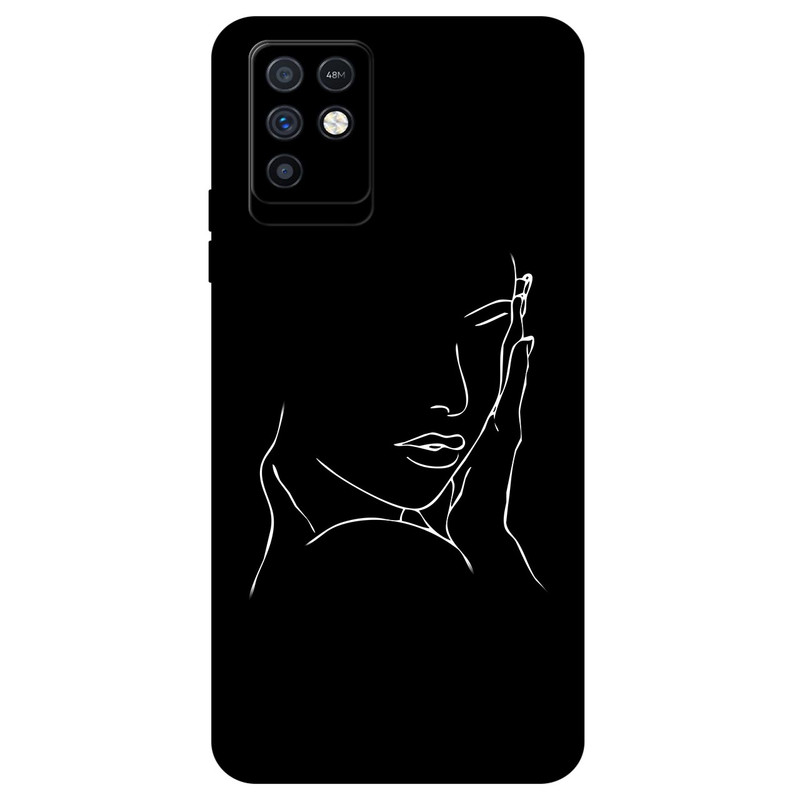 کاور مگافون طرح دخترانه مدل 8153 مناسب برای گوشی موبایل اینفینیکس Note 10