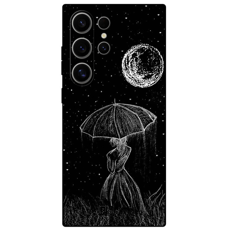 کاور مگافون طرح دختر و ماه مدل 1369 مناسب برای گوشی موبایل سامسونگ Galaxy S24 Ultra