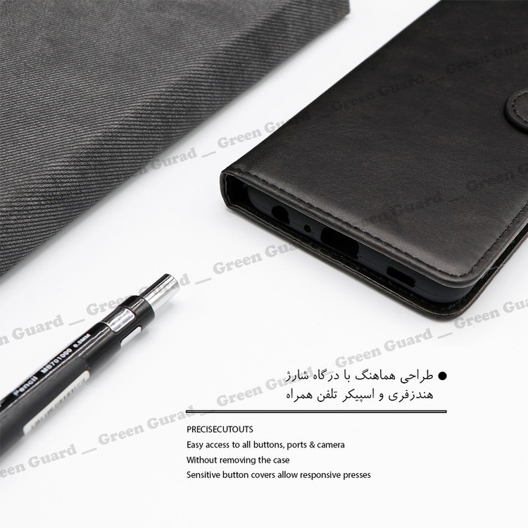 کیف کلاسوری گرین گارد طرح چرمی مدل Landing مناسب برای گوشی موبایل سامسونگ Galaxy A34 5G به همراه بند آویز
