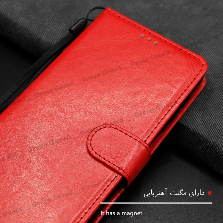 کیف کلاسوری گرین گارد طرح چرمی مدل Landing مناسب برای گوشی موبایل سامسونگ Galaxy A34 5G به همراه بند آویز