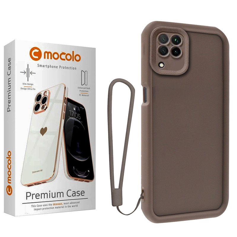 کاور موکولو مدل Silicone Puffer Strap مناسب برای گوشی موبایل سامسونگ Galaxy A12 به همراه بند آویز