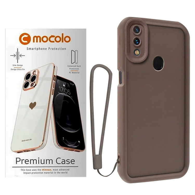 کاور موکولو مدل Silicone Puffer Strap مناسب برای گوشی موبایل سامسونگ Galaxy A20/ A30 به همراه بند آویز