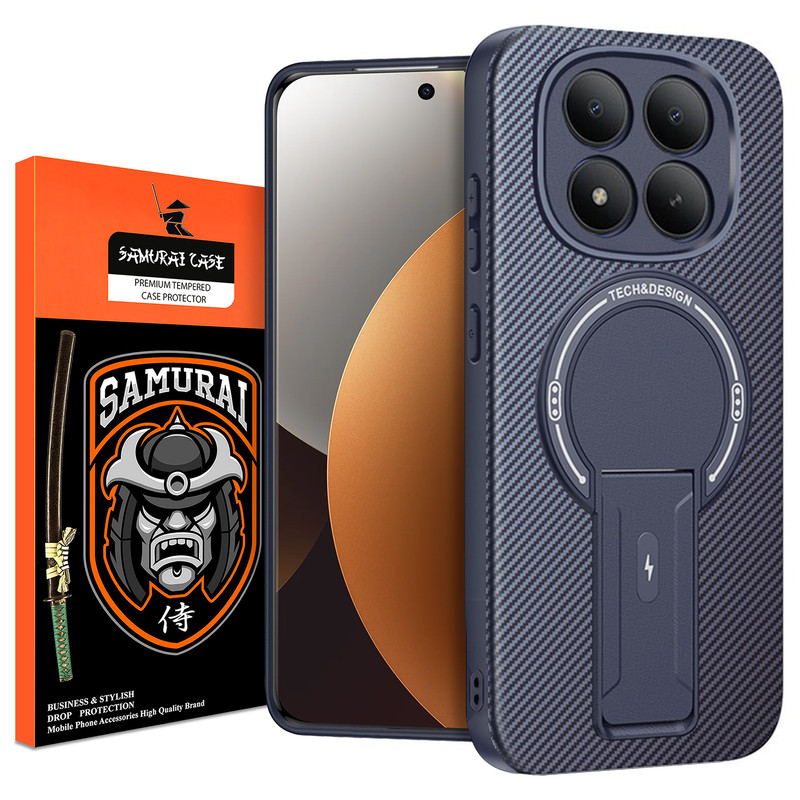 کاور سامورایی مدل Carbon Stand مناسب برای گوشی موبایل شیائومی Redmi Note 15 Pro Plus / Poco M8 Pro 5G