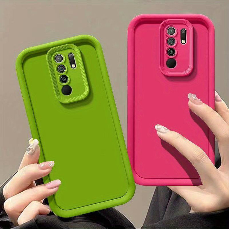 کاور موکولو مدل Silicone puffer Strap مناسب برای گوشی موبایل شیائومی Redmi 9/ Redmi 9 prime به همراه بند آویز
