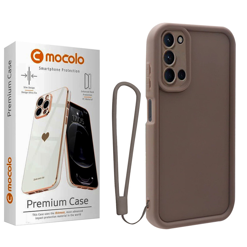 کاور موکولو مدل Silicone Puffer Strap مناسب برای گوشی موبایل سامسونگ Galaxy A21S به همراه بند آویز