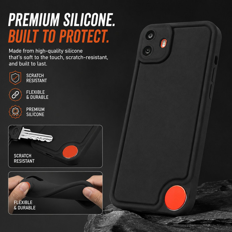 کاور گاردتک اساک مدل Silicone Puffer مناسب برای گوشی موبایل ناتینگ CMF Phone 1