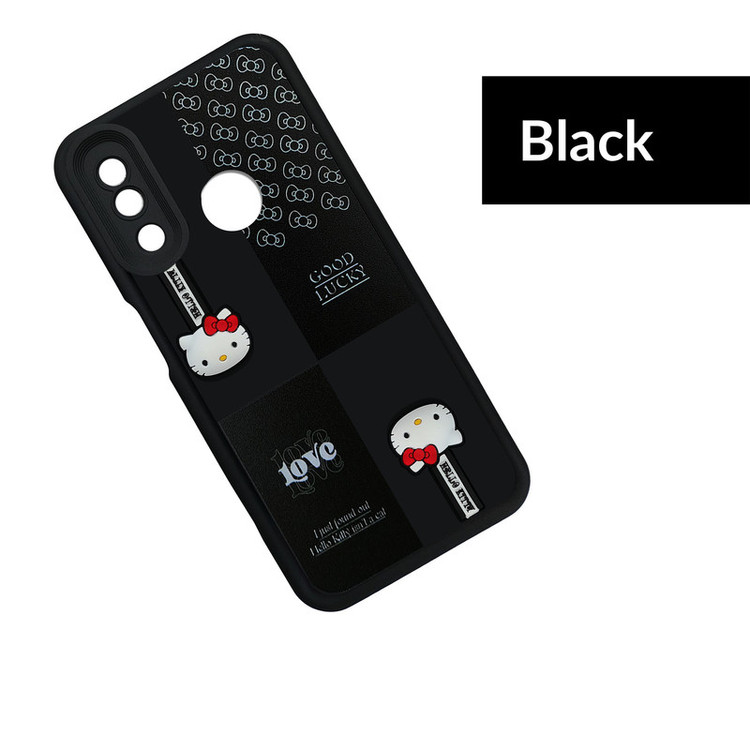کاور موفی مدل Silicone Puffer Hello Kitty Strap مناسب برای گوشی موبایل هوآوی Y6 Prime 2019 به همراه بند