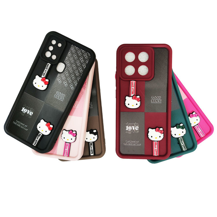 کاور موفی مدل Silicone Puffer Hello Kitty Strap مناسب برای گوشی موبایل هوآوی Y6 Prime 2019 به همراه بند