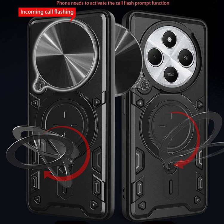 کاور اسپارتان مدل Strap مناسب برای گوشی موبایل شیائومی Redmi 14C/ Poco C75 به همراه بند آویز و پاپ سوکت