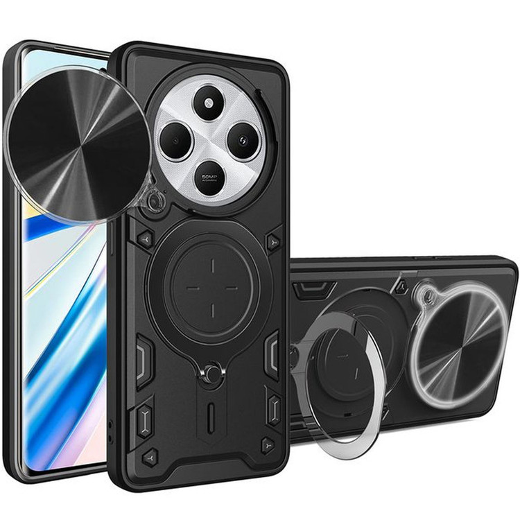 کاور اسپارتان مدل Strap مناسب برای گوشی موبایل شیائومی Redmi 14C/ Poco C75 به همراه بند آویز و پاپ سوکت