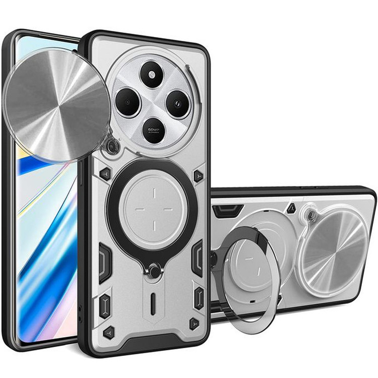 کاور اسپارتان مدل Strap مناسب برای گوشی موبایل شیائومی Redmi 14C/ Poco C75 به همراه بند آویز و پاپ سوکت