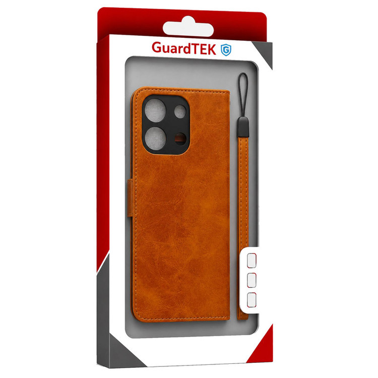 کیف کلاسوری گاردتک مدل Flip cover strap مناسب برای گوشی موبایل شیائومی Redmi Note 13 4G به همراه بند