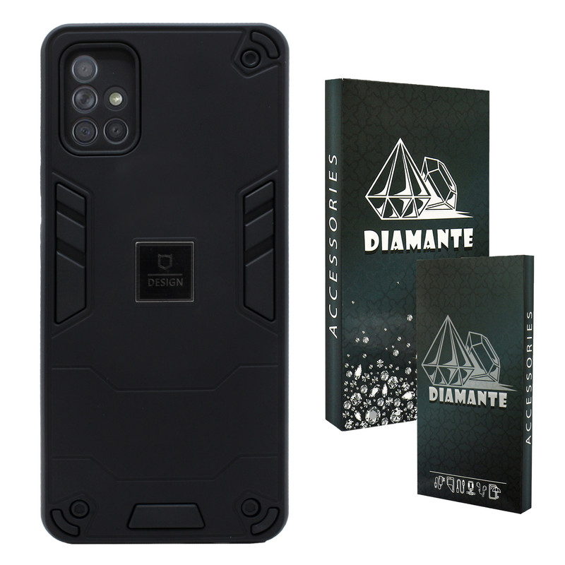 کاور دیامانته مدل Cyrus Bk مناسب برای گوشی موبایل سامسونگ Galaxy A51
