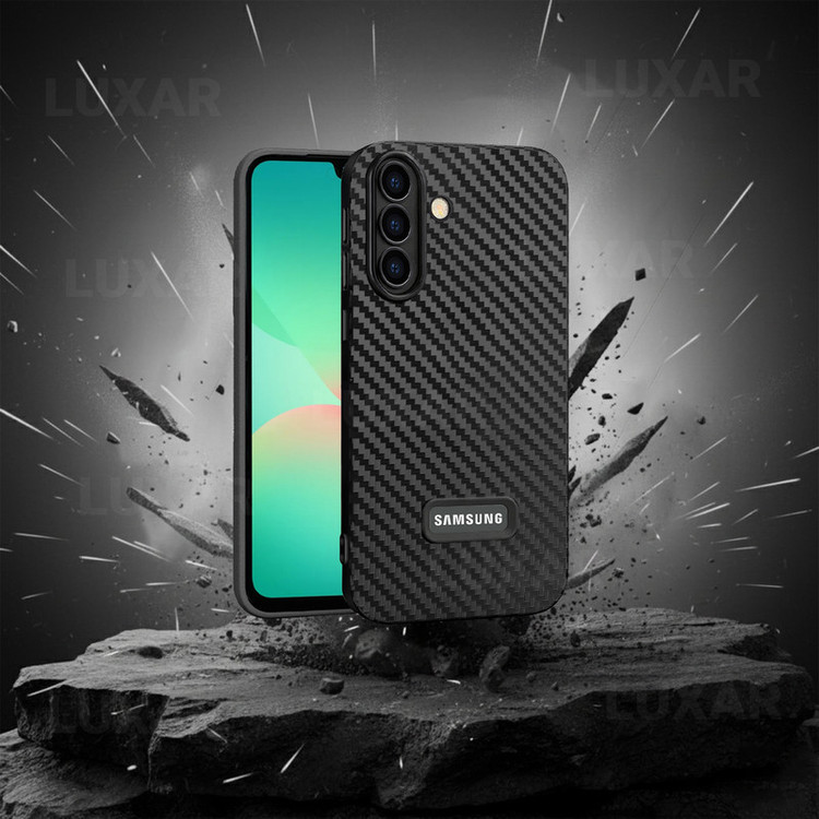 کاور لوکسار مدل A17 _Carbon Line مناسب برای گوشی موبایل سامسونگ Galaxy A17