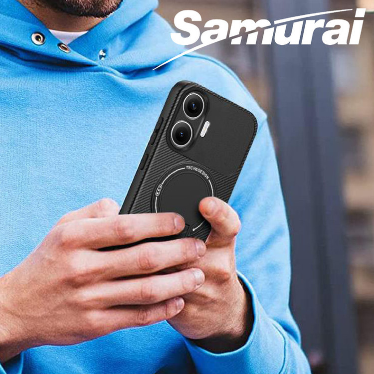 کاور سامورایی مدل Carbon Stand مناسب برای گوشی موبایل شیائومی Poco F7 / Redmi Turbo 4 Pro