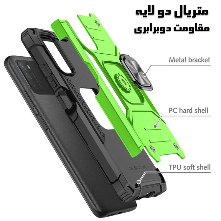کاور گاردتک مدل Uniun Armor مناسب برای گوشی موبایل شیائومی Poco M3 / Redmi 9T
