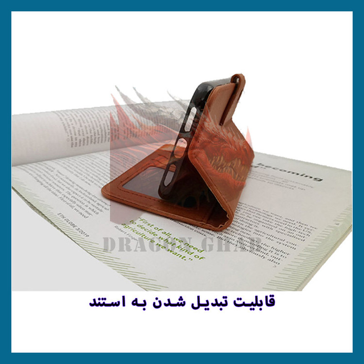 کیف کلاسوری دراگون قاب مدل چرمی مناسب برای گوشی موبایل سامسونگ Galaxy A05