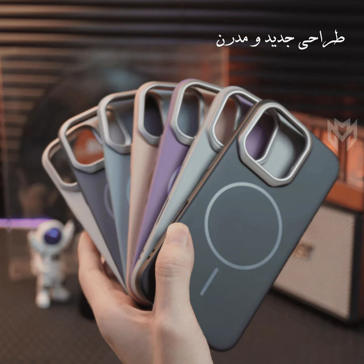 کاور قاب ناب مدل AuricMatte Signature Magsafe Case مناسب برای گوشی موبایل اپل IPhone 17 Pro Max