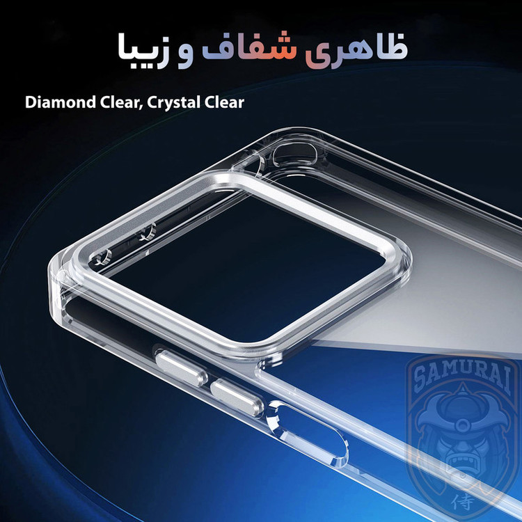 کاور سامورایی مدل Crystal Shield مناسب برای گوشی موبایل سامسونگ Galaxy A07 4G