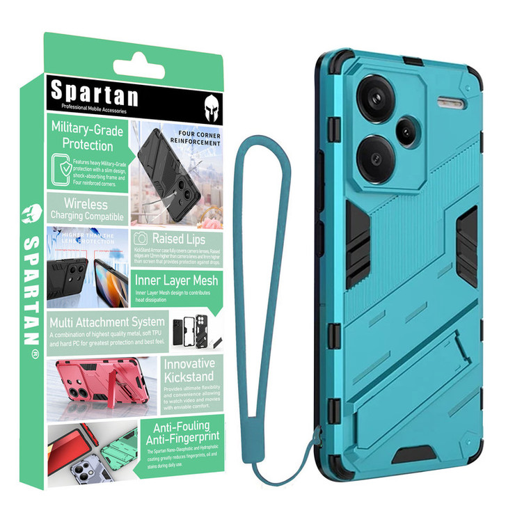 کاور اسپارتان مدل Bibercas Strap مناسب برای گوشی موبایل شیائومی Redmi Note 13 Pro Plus به همراه بندآویز